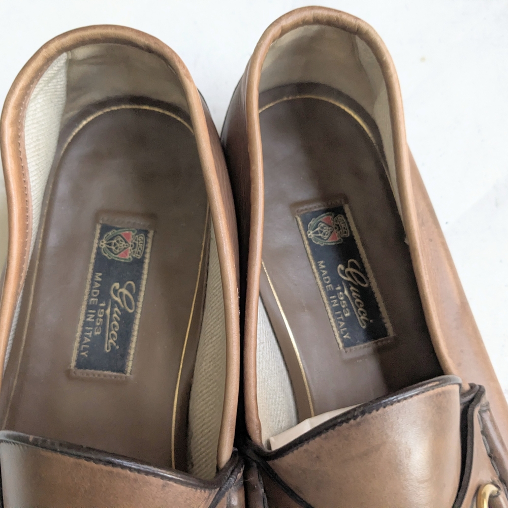 Gucci Horsebit Loafers Brown Men 10.5 Leather - Picture 13 of 16
